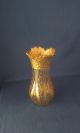 Art Nouveau Ornate Cut/etched Glass Crystal Gold Gilt Floral Vase Moser/bohemian Vases photo 2