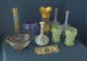 Art Nouveau Ornate Cut/etched Glass Crystal Gold Gilt Floral Vase Moser/bohemian Vases photo 8