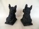 Antique Metal Scottish Terrier Scottie Dog Bookends Metalware photo 2