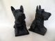 Antique Metal Scottish Terrier Scottie Dog Bookends Metalware photo 3