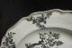 Antique Worcester Porcelain Shallow Soup Bowl Black Overglaze Engraving Plates & Chargers photo 1