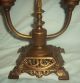 Antique Victorian Cast Iron Ornate Fish Double 2 - Socket Electric Lamp Candelabra Lamps photo 1