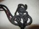Antique Cast Iron Stork/pelican Bridge Lamp & 4 Claw Footed Base Lamps photo 1