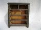 Antique Primitive Wood Spice Box Cabinet Old Paint Glass Pulls Nr Boxes photo 4