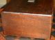 Antique Walnut Wood Tobacco Humidor White Milk Glass Lined Interior Boxes photo 5