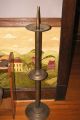 Vintage Large Floor Size Brass Candle Stand From Old Local Church Metalware photo 1