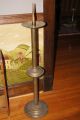Vintage Large Floor Size Brass Candle Stand From Old Local Church Metalware photo 4