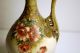 Vintage Teplitz Amphora Footed Vase Rstk 1900 Signed Paul Daschel Vases photo 9