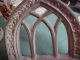 Antique Bookends Gothic Arch Window Heavy Iron Metalware photo 5