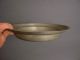 Antique 18th - Century Pewter Alms Plate,  Likely French,  Continental Metalware photo 3