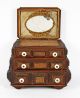 Fine Tramp Art Ziggurat Box With Stacked Layering,  Three Drawers & Lift - Top Boxes photo 3