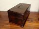 All Ca1820 Shell Inlay Tea Caddy Antique Box Boxes photo 4