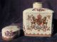 A Fine Antique Chinese Export Style Porcelain Armorial Tea Caddy Teapots & Tea Sets photo 1