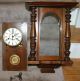 Antique Gustav Becker Gb P26 Silesia Regulator Walnut Wall Clock Porcelain Dial Clocks photo 1