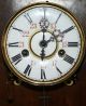 Antique Gustav Becker Gb P26 Silesia Regulator Walnut Wall Clock Porcelain Dial Clocks photo 5