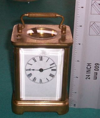 Antique Waterbury Carriage Alarm Clock photo