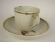 18th Century Antique French Porcelain Cup Saucer Ornithology Birds Hand Painted Cups & Saucers photo 5