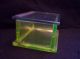 Vintage 1920 Consolidated Glass Teaberry Chewing Gum Vaseline Hinged Display Box Other photo 2