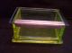Vintage 1920 Consolidated Glass Teaberry Chewing Gum Vaseline Hinged Display Box Other photo 3