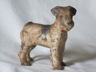 Hubley Cast Iron Fox Terrier Doorstop Dog Vintage 5 
