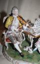 Large Dresden Group Porcelain Figurine Musicians And Piano German Carl Thieme Figurines photo 3