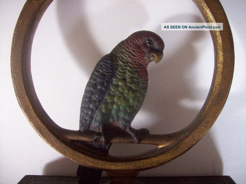 Bradley & Hubbard Parrot Doorstop Metalware photo