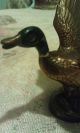 Vintage Snow Goose Brass Figurine Duck Swan Canada Goose Metalware photo 1
