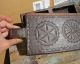 Spectacular Antique Folk Art Chip Carved Pa Swivel Spice Box With Hex Signs Boxes photo 3