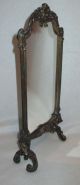 Antique Art Nouveau Carved Bronze Table Top Mirror Mirrors photo 3