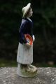 Mid 19th C.  Staffordshire Of Female Figurine With Basket Of Fish C1850 Figurines photo 6