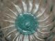 Outstanding American New Jersey York Aqua Ribbed Optic Swirl Blown Glass Vase Vases photo 2