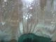 Outstanding American New Jersey York Aqua Ribbed Optic Swirl Blown Glass Vase Vases photo 5
