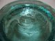 Outstanding American New Jersey York Aqua Ribbed Optic Swirl Blown Glass Vase Vases photo 6