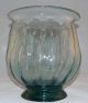 Outstanding American New Jersey York Aqua Ribbed Optic Swirl Blown Glass Vase Vases photo 8