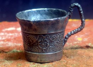 Authentic 17th Century Pewter Cup With A Renaissance Decor,  The Low Country ' S photo