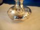 Large Antique Richter Mfg.  Sterling Silver Overlay Glass Perfume Bottle,  Daffodil Perfume Bottles photo 4