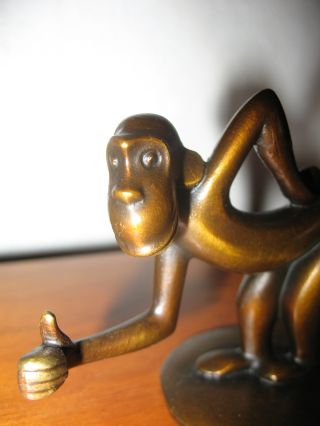 Hagenauer,  Rena Rosenthal Attributed Monkey Sculpture,  Art Deco,  Machine Age photo