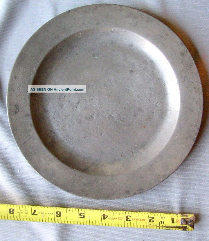 Early Antique Pewter Plate 18th Century English John Townsend Nr Metalware photo