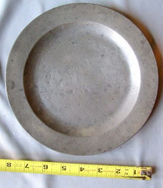 Early Antique Pewter Plate 18th Century English John Townsend Nr photo