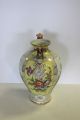 Late 19th Century Dresden Yellow Porcelain Vase Urn With Victorian Couple Scene Urns photo 8