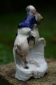 19th C.  Staffordshire Of The Seated Male Equestrian Figure On Horseback Figurines photo 9