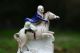 19th C.  Staffordshire Of The Seated Male Equestrian Figure On Horseback Figurines photo 2