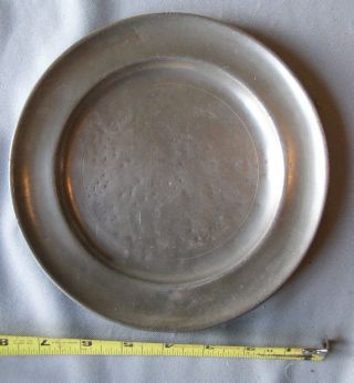 Antique Pewter Plate Platter 18th C English London Marked Nr photo