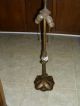 Very Fancy Bronze Tiffany Style Lamp Base W/ Flowers And Marble Center Lamps photo 3