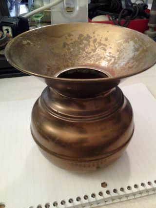 Antique Copper Spittoon - Made In Portugal - Patina Home Deco photo