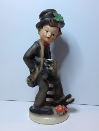 Vintage Cortendorf Hand - Painted German Porcelain Figurine Chimney Sweep Boy 3153 photo
