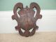 19thc Mahogany Heraldic Shield Carving Other photo 2