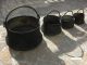 4pcs,  11kg Huge Hand Forged Copper Pots 19th Century 1850 ' S Metalware photo 5