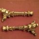 Candle Sticks Candle Holders Brass Metal Ornate Detailed Vintage Old Metalware photo 4
