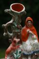 Fine Mid 19thc Staffordshire Of Red Riding Hood Figurine & Wolf Spill Vase C1860 Figurines photo 1
